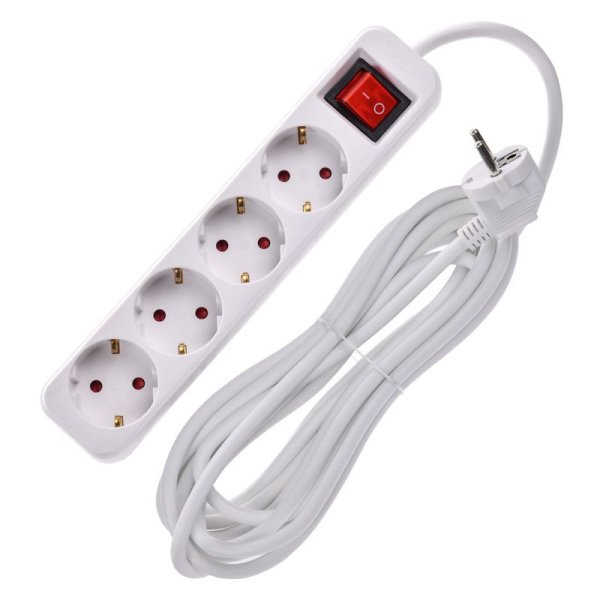 Удлинитель 4х5м 16А У04К ПВС 3х1.5 бел. UMA IEK UM-YP10-16-04-05-ZK-K01