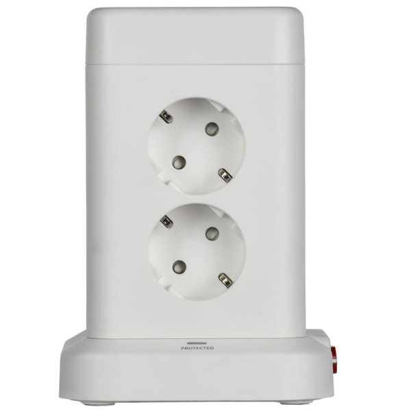 Удлинитель 8х1.5м 16А IP20 У08K 20Вт USB A+C 3х1 бел. DOMINIC IEK DN-YP30-16-08-01-ZKU-K01