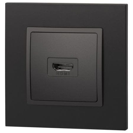 Розетка 14-3114-05 HDMI Elegance антрацит ЭРА Б0034336