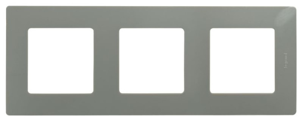 Рамка 3-м Etika светл. галька IEK 672523