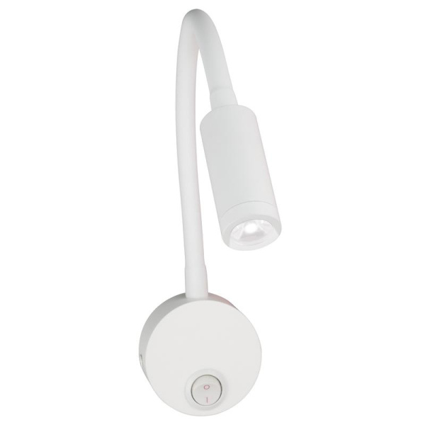 Светильник светодиодный ULT-F21-3W/4000K IP20 WHITE 85-265В 4000К настенный гибкий белый свет бел. Uniel UL-00004175