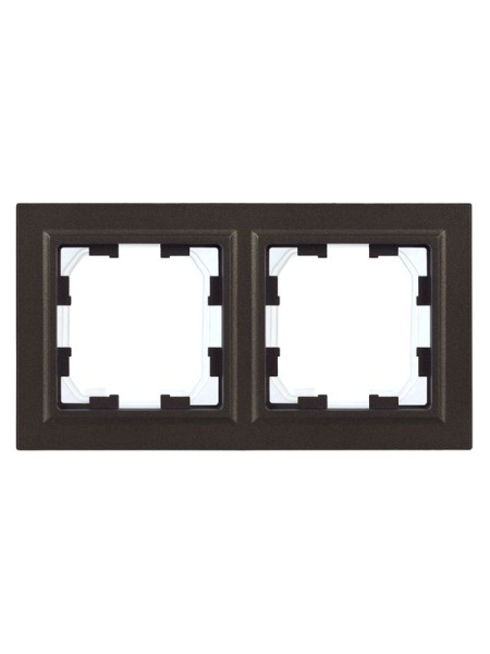 Рамка 2-м IP44 BRITE РУ-2-БрТБ-44 бронза IEK BR-M22-44-K45