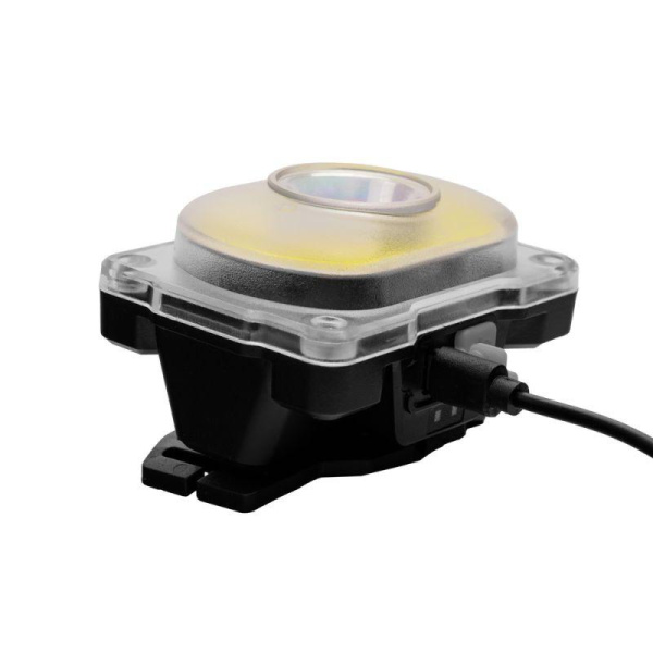 Фонарь налобный LED53407 аккум. 3.7В XPE+COB LED 5Вт 4 реж. Type-C блист черн. Camelion 15758