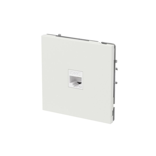 Розетка компьютерная 1-м KANT RJ45 кат.6A без шторки бел. песок DKC 7010673