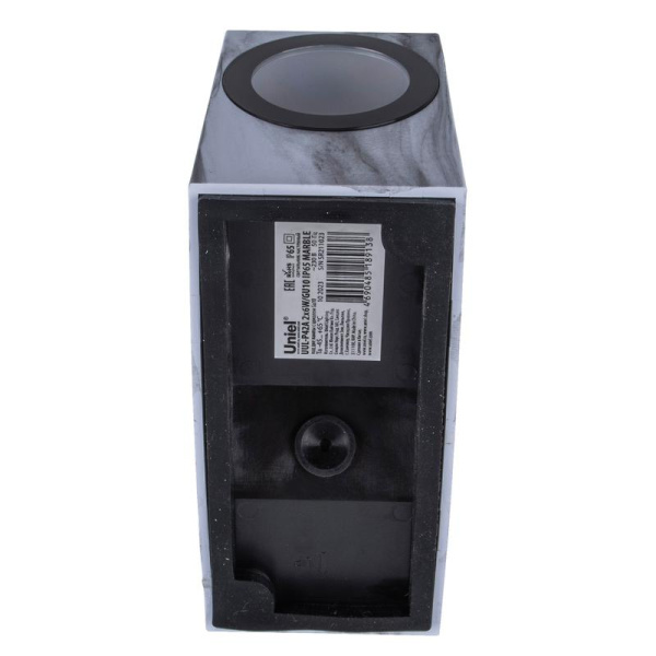 Светильник уличный MARBLE UUL-P42A 2х6Вт IP65 под две лампы GU10 архитектурный накладной корпус мрамор Uniel UL-00011362