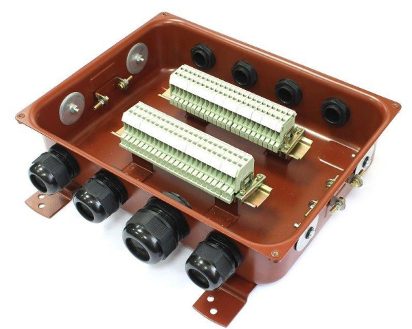 Коробка КС-40 У2 IP54 пластик. ввод ГОФРОМАТИК zeta30348