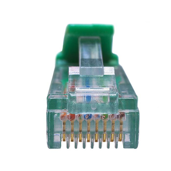 Патч-корд UTP 5e 4х2 26AWG (7х0.16мм) Cu LSZH 1м зел. SUPRLAN 10-0157