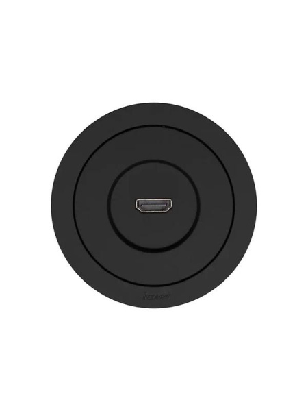 Розетка HDMI 1-м СП OSEN механизм черн. бархат LEZARD 743-4288-203