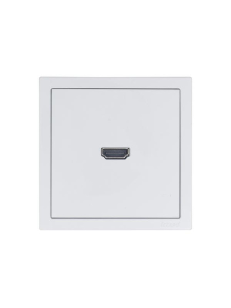 Розетка HDMI 1-м СП ZIMA IP20 механизм бел. LEZARD 704-0288-203