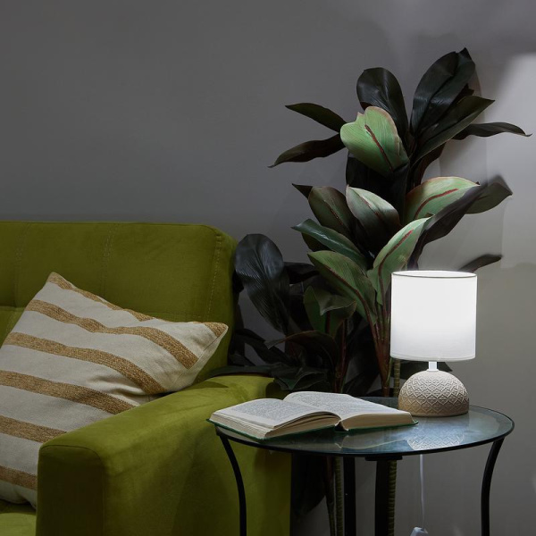 Светильник настольный UML-B302 E14 BROWN декоративный под лампу Е14 40Вт механич. выкл. коричн. Uniel UL-00010753