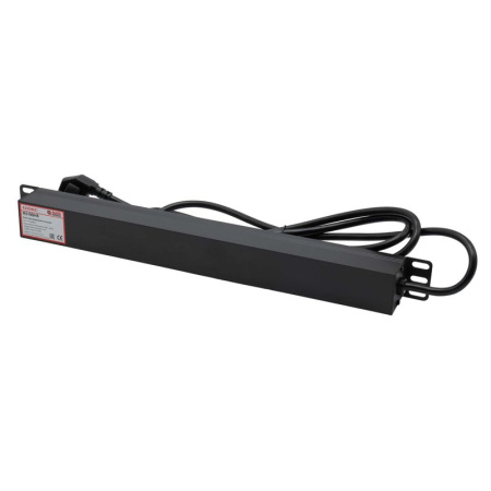 Блок розеток 8-м Schuko для 19дюйм шкафов DKC R519SH8