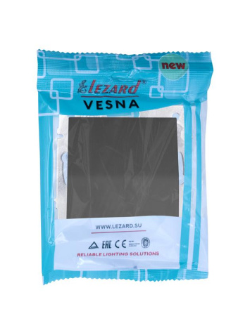 Вывод кабеля СП VESNA IP20 механизм черн. LEZARD 742-4288-197