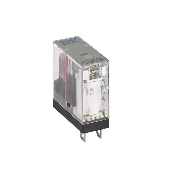 Реле миниатюрное NJX12/2Z(D) 8А DC 24В 2перекл. с индикатором (R) CHINT 526122