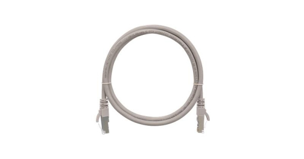 Патч-корд кат.5E F/UTP 4х2х26AWG patch CU PVC нг(А) 2м сер. NIKOMAX NMC-PC4SD55B-020-GY