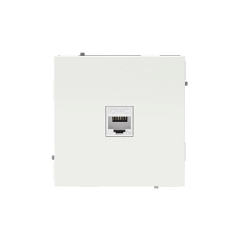 Розетка компьютерная 1-м KANT RJ45 кат.5E без шторки бел. магнолия DKC 7000663