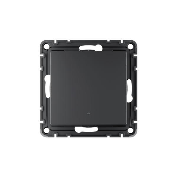 Выключатель 1-кл. СП ATLASDESIGN SMART 10А IP21 Zigbee сх.1 L(N) с опциональной нейтралью механизм карбон Умный дом Sber & SE ATN001015Z