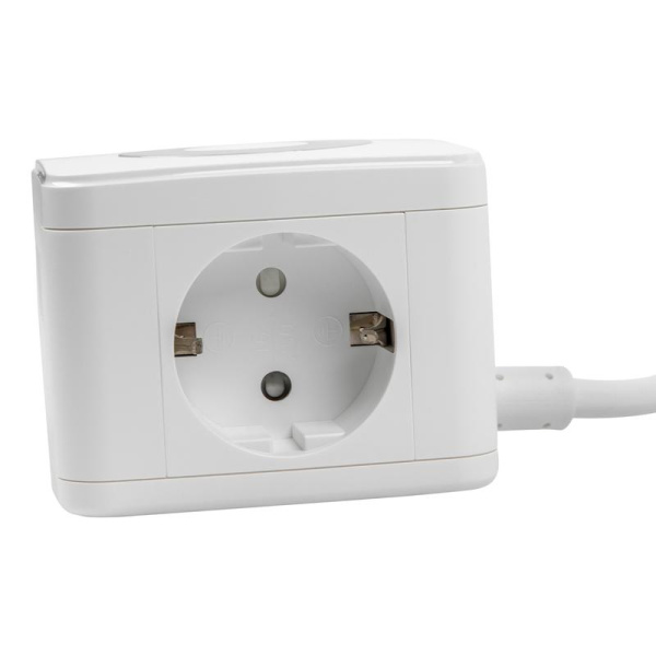 Удлинитель 2х1.5м с заземл. 16А Standard S-GCD2-1.5SBU WHITE 3 USB бел. Uniel UL-00011249