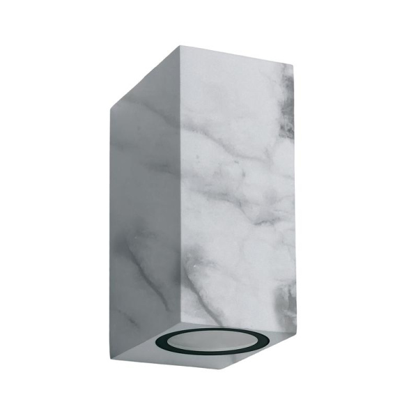 Светильник уличный MARBLE UUL-P42A 2х6Вт IP65 под две лампы GU10 архитектурный накладной корпус мрамор Uniel UL-00011362