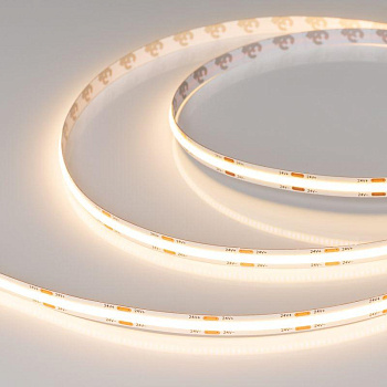 Лента светодиодная COB-X544-8mm 24V Warm 3000К 11.5Вт/м IP20 (уп.5м) Arlight 031900(3)