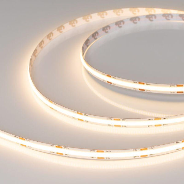 Лента светодиодная COB-X544-8mm 24V Warm 3000К 11.5Вт/м IP20 (уп.5м) Arlight 031900(3)
