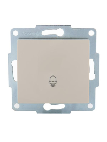 Механизм кнопки звонка 1-кл. 1п СП Karina 10А IP20 крем. LEZARD 707-0388-103