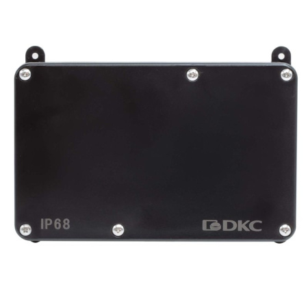 Коробка индустриальная 203х128х69мм IP68 с гладкими стенками черн. DKC P68M4017