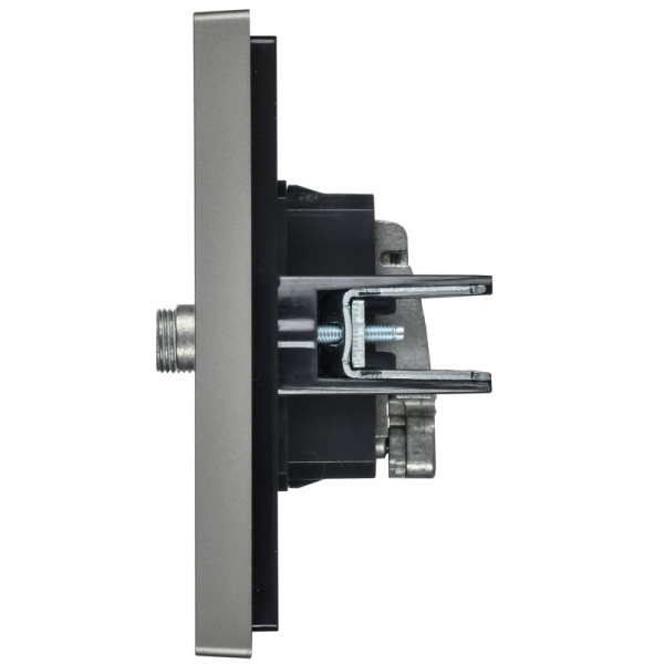Розетка 2-м TV+SAT FORTE&PIANO FP538 сталь IEK FP-AF20-O-K46