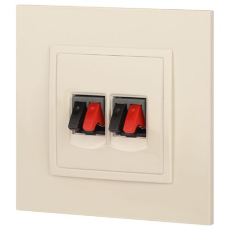 Розетка аудио 2мод. 14-3112-02 Elegance сл. кость ЭРА Б0034327