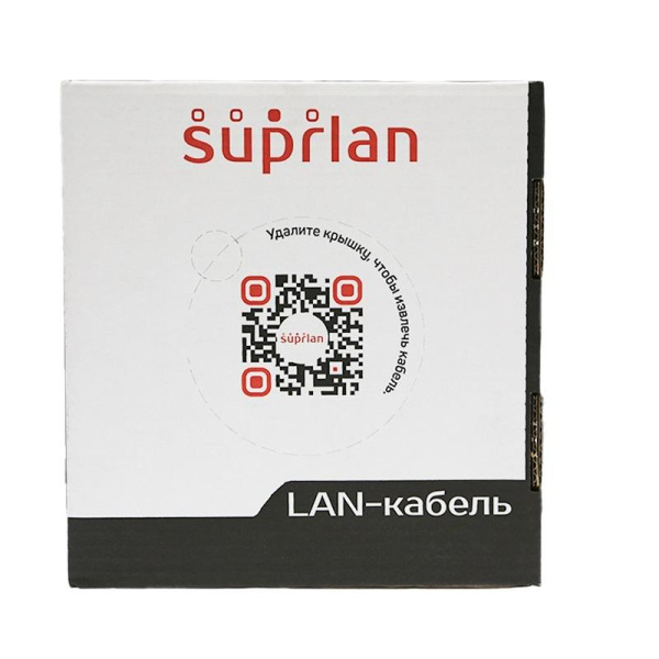 Кабель витая пара UTP кат.5e 4х2хAWG24 Cu PVC Indoor Standard 100м (м) SUPRLAN 01-0332-1