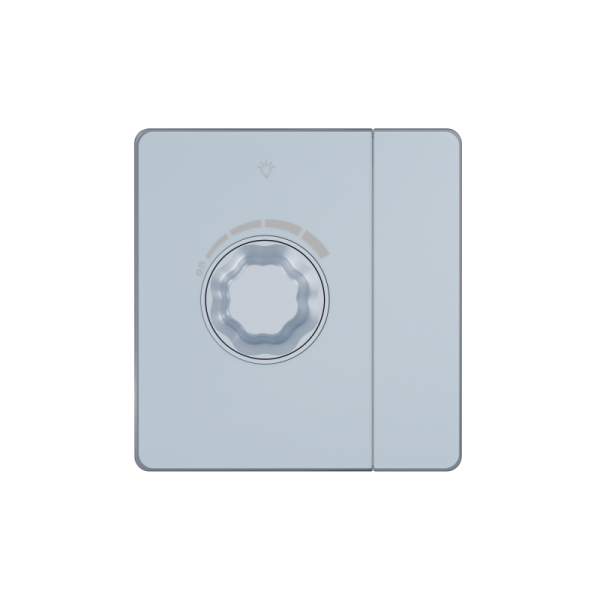 Светорегулятор 1-кл. СП TRIAC Systeme Infinity 10А 300Вт 250В с выключателем стальное небо SE FSE001121