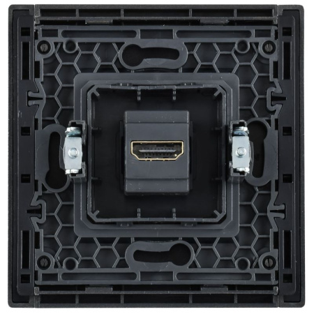 Розетка HDMI FORTE&PIANO FP540 сталь IEK FP-H10-K46