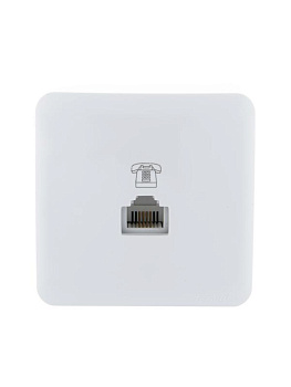 Розетка телефонная Viola RJ11 евро стандарт бел. LEZARD 751-0200-137