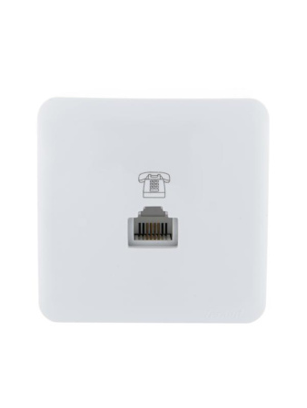 Розетка телефонная Viola RJ11 евро стандарт бел. LEZARD 751-0200-137