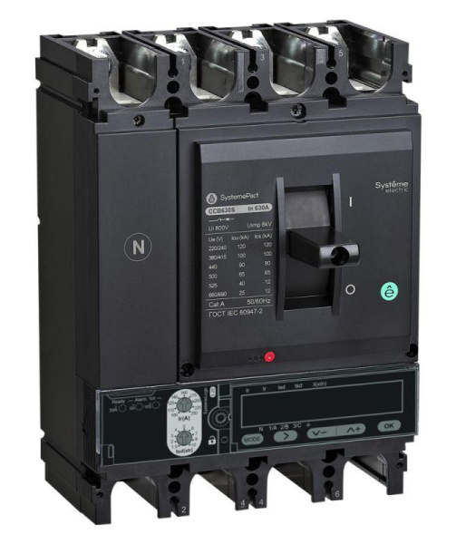 Выключатель автоматический SPC630 50кА S5.3E 4P4D 630А SE SPC630N63053E4DFC