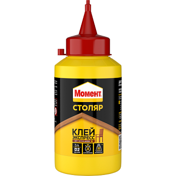 Клей ПВА "Момент Столяр Клей-Экспресс" 250г 422981 Момент C0036685