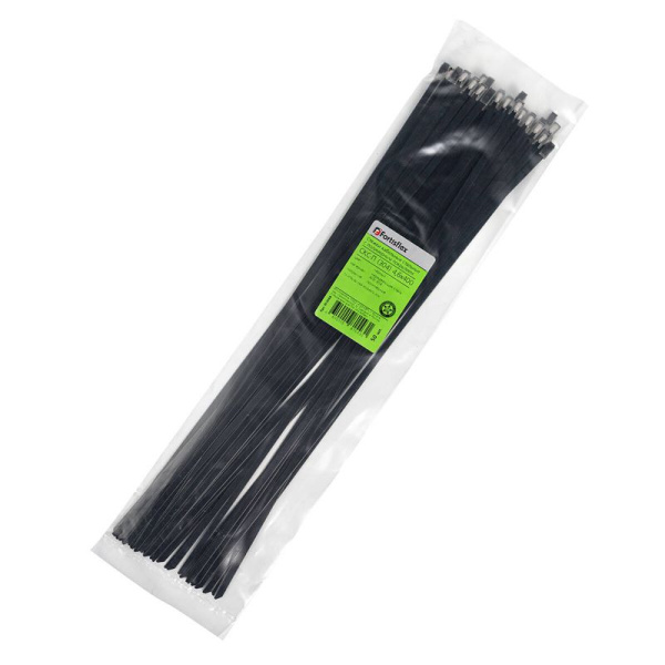 Хомут кабельный СКС-П (304) 4.6х400 черн. (уп.50шт) Fortisflex 103088