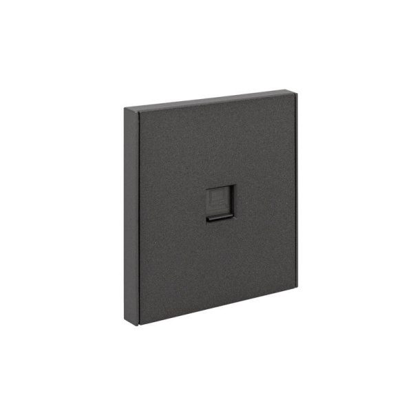 Розетка компьютерная СП STRONG MIELE RJ45 кат.6 графит Kranz KR-78-0724-6