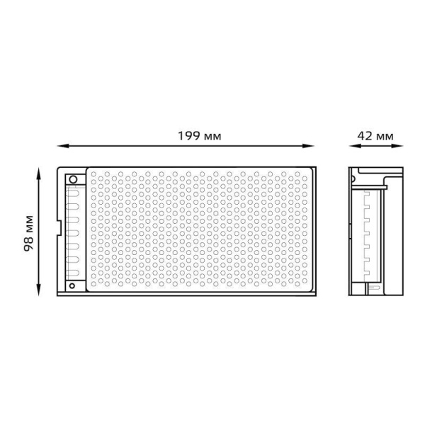 Блок питания для светодиод. ленты Black 150Вт 12В IP20 (драйвер) GAUSS 202003150