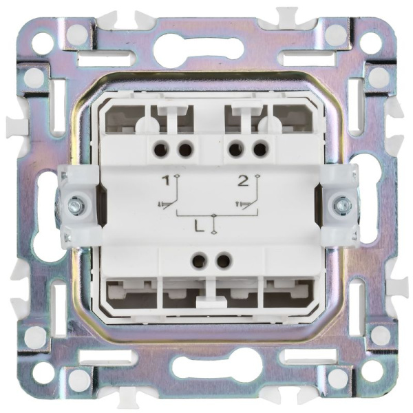 Выключатель жалюзи SKANDY 10А SK-V12B беж. IEK SK-V15-0-10-K10
