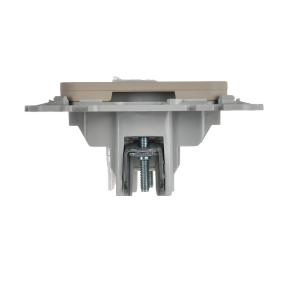 Розетка компьютерная 2-м СП FLITE РК5е-2-0-ФлЛ RJ45 кат.5E UTP механизм льняной IEK FI-K22-1-K88