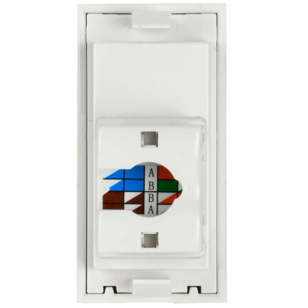 Розетка компьютерная 1мод. PRIMER RJ45 кат.6 РКИ-10-00-П-6 бел. IEK PR-KK40D-RI-0-1-C06U-K01