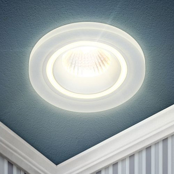 Светильник встраиваемый декоративный DK90 WH MR16/GU5.3 бел. Эра Б0054358