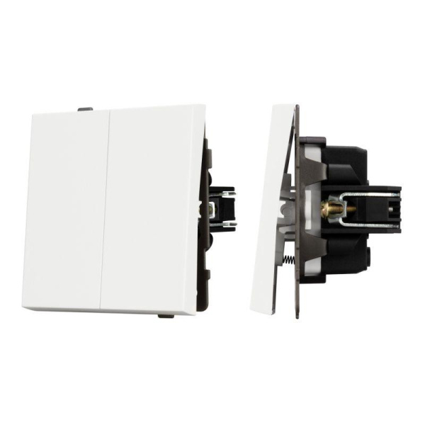 Выключатель управления шторами SWT-TENDO-MKR2-SFPL-WH 10А 230В механизм Arlight 054561