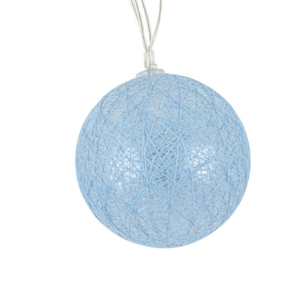Гирлянда садовая "Клубки" USL-S-139/PM2000 COTTON BALLS IP44 10 светодиодов тепл. бел. свет на солнечн. батарее 1хАА Ni-Mh аккумулятор в комплекте TM Uniel UL-00010436