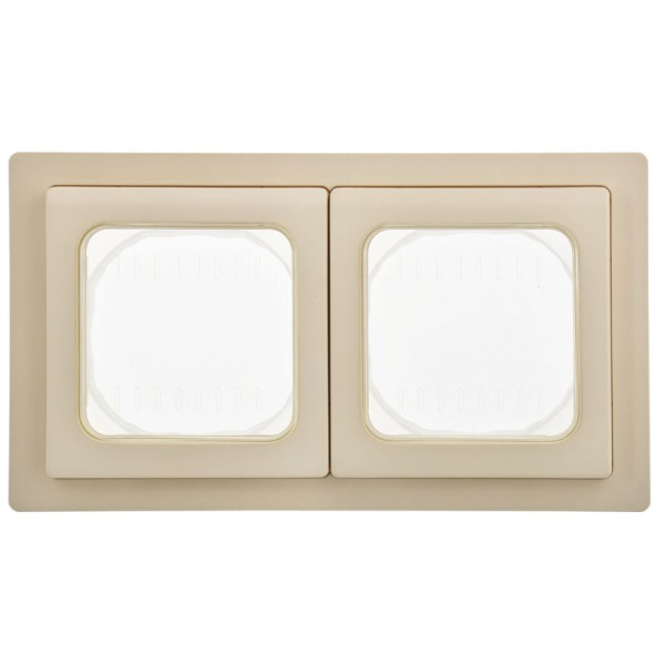 Рамка 2-м СП FLITE Рпро-2-55-ФлСл IP55 сливочный IEK FI-M20-32-55-K86