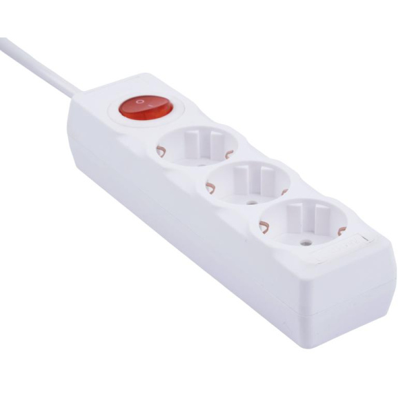 Удлинитель 3х7м с заземл. 16А Ultra S-GCU3-7B WHITE бел. Uniel UL-00010019