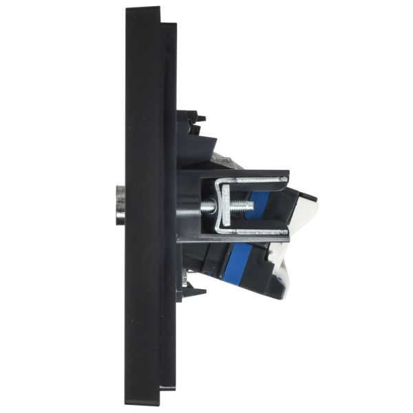 Розетка 2-м TV+RJ45 кат.6 FORTE&PIANO FP137 черн. IEK FP-AK20-2-K02