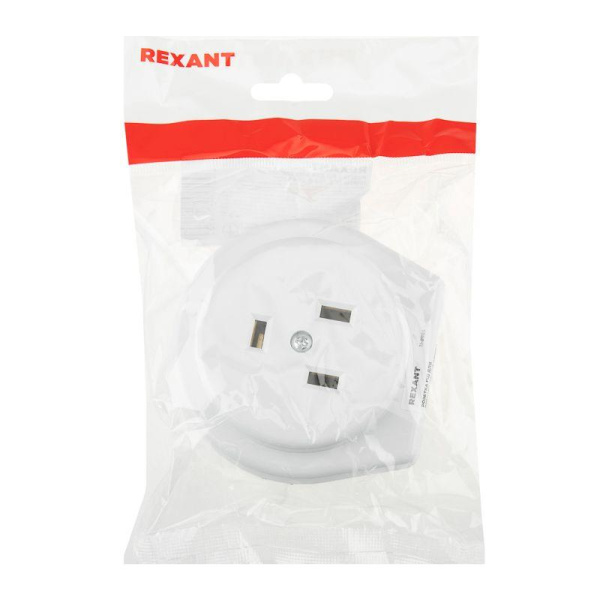 Розетка РШ для электрической плиты 32А 250В 2Р+РЕ (СУ) бел. Rexant 11-8985