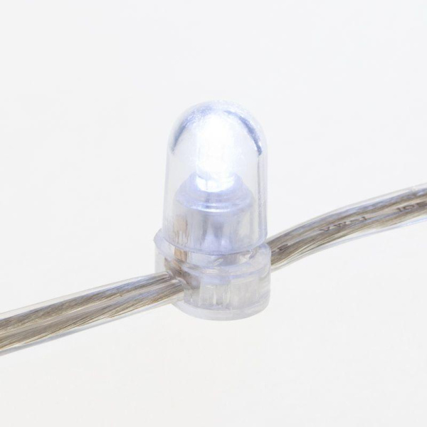 Гирлянда светодиодная "LED ClipLight" шаг 15см 665LED бел. 80Вт 12В IP65 эффект мерцания flashing бел.; провод ПВХ прозр. (уп.100м) Neon-Night 325-165