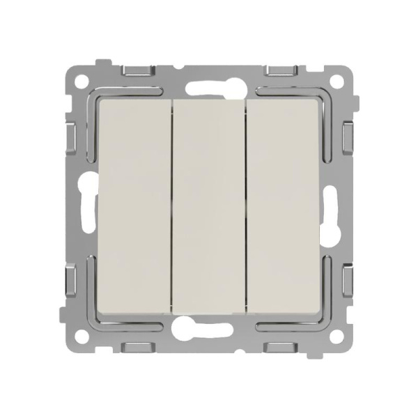 Выключатель 3-кл. СП Pixel 10А IP20 механизм беж. TOKOV ELECTRIC TKE-PX-V3-C02
